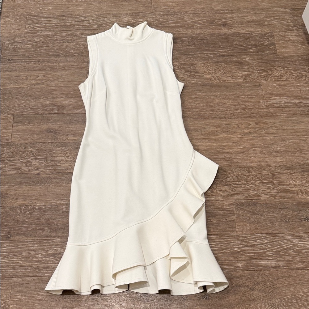 Alexis Elegant White Sleeveless Dress - XS